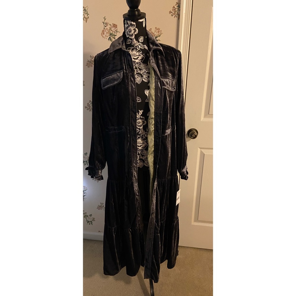 Free People Velvet Duster/Overcoat